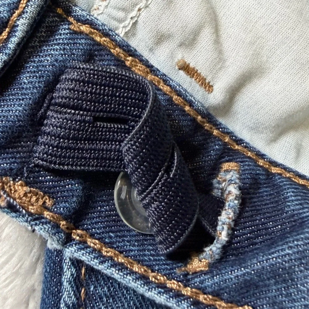 Old Navy Boys Size 16 Straight Jeans Blue Denim Pants School Adjustable Waist